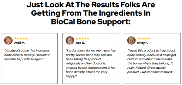 Biocal Bone Support users