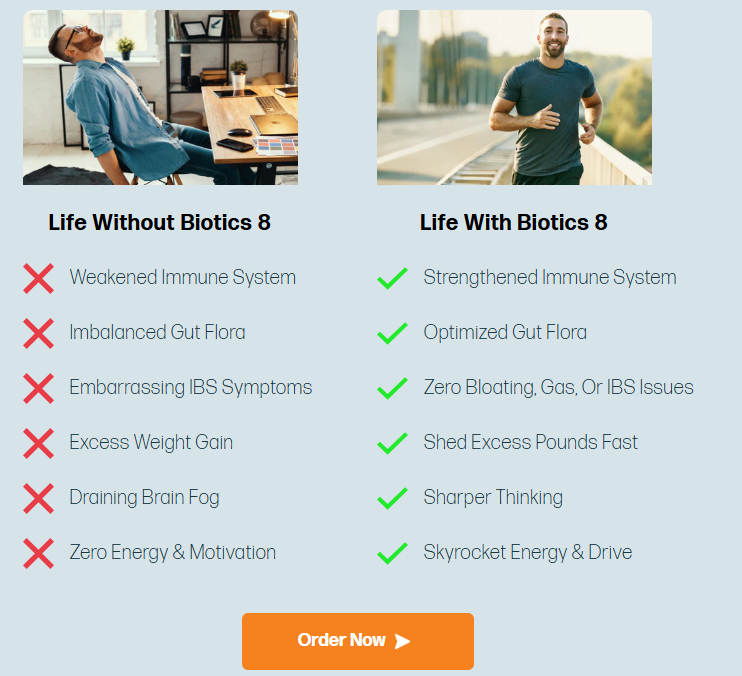 Biotics 8 differents
