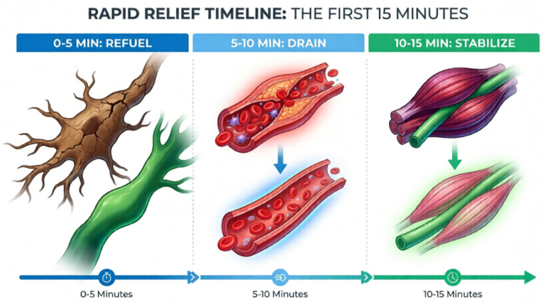 Magnesium Niacinamide Relief 15 minutes step