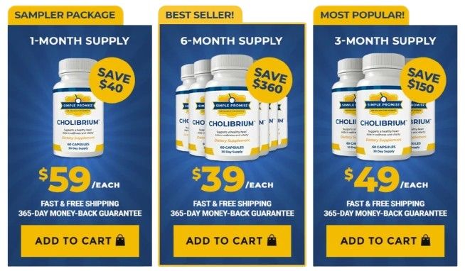 Cholibrium pricing details