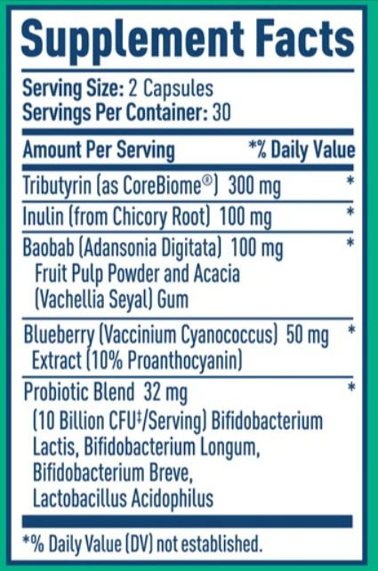 Nativepath Native Synbiotic Supplement facts